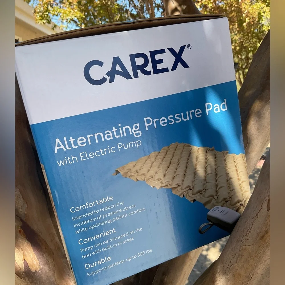 “New” Carex Alternating Air Mattress Pressure Pad with Electric Pump. Full Size